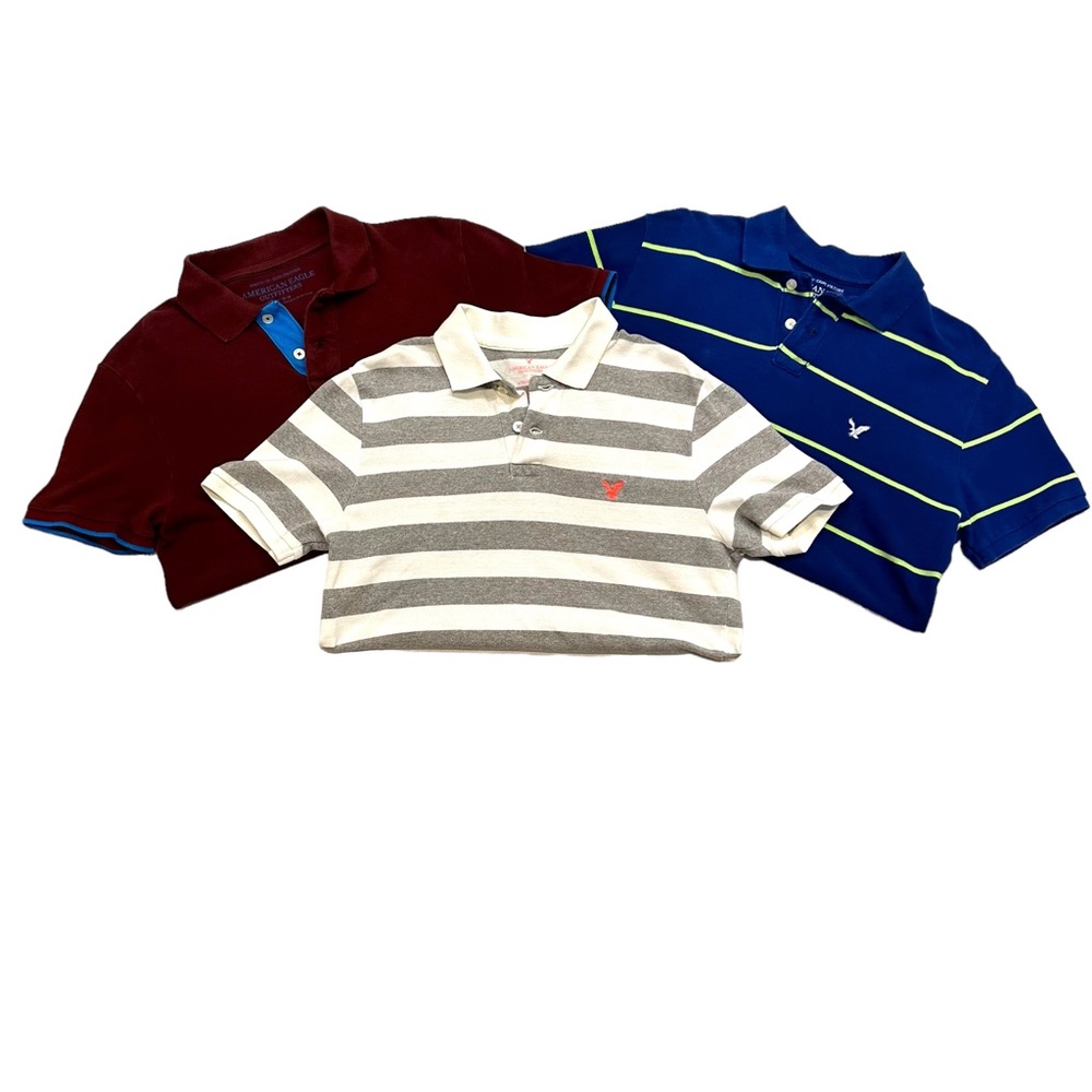 AMERICAN EAGLE Lot of 3 Men's Polos - M